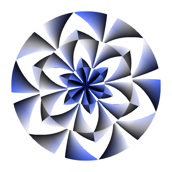 Motif en forme de rosace