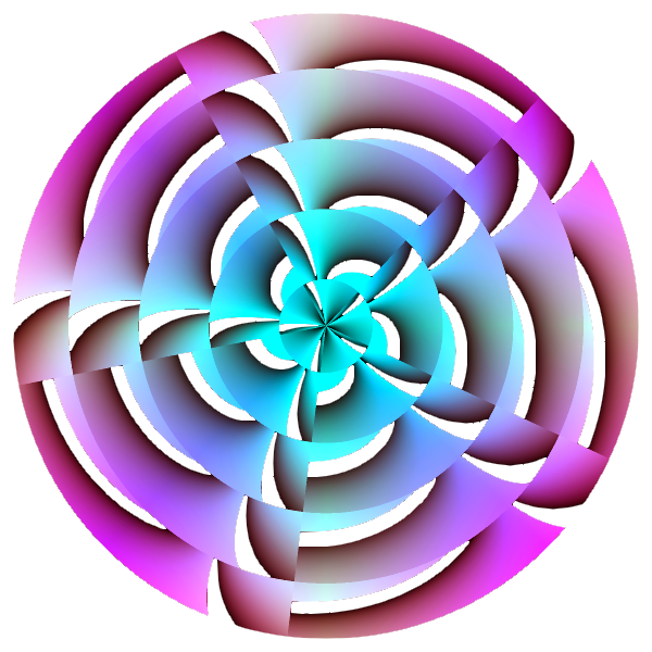Motif en forme de rosace