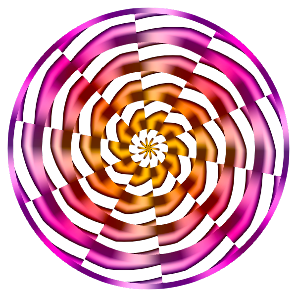 Motif en forme de rosace